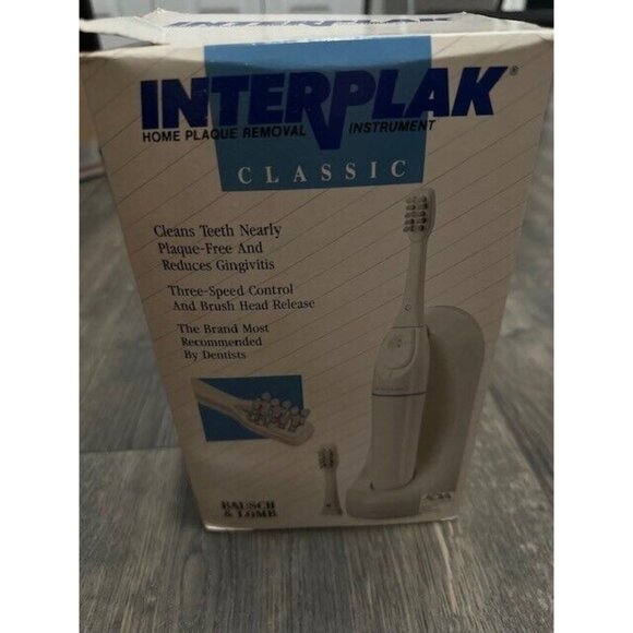 Vintage Interplak Home Plaque Removal Instrument 1992 New Sealed NOS PB-12 Rare - Picture 3 of 12